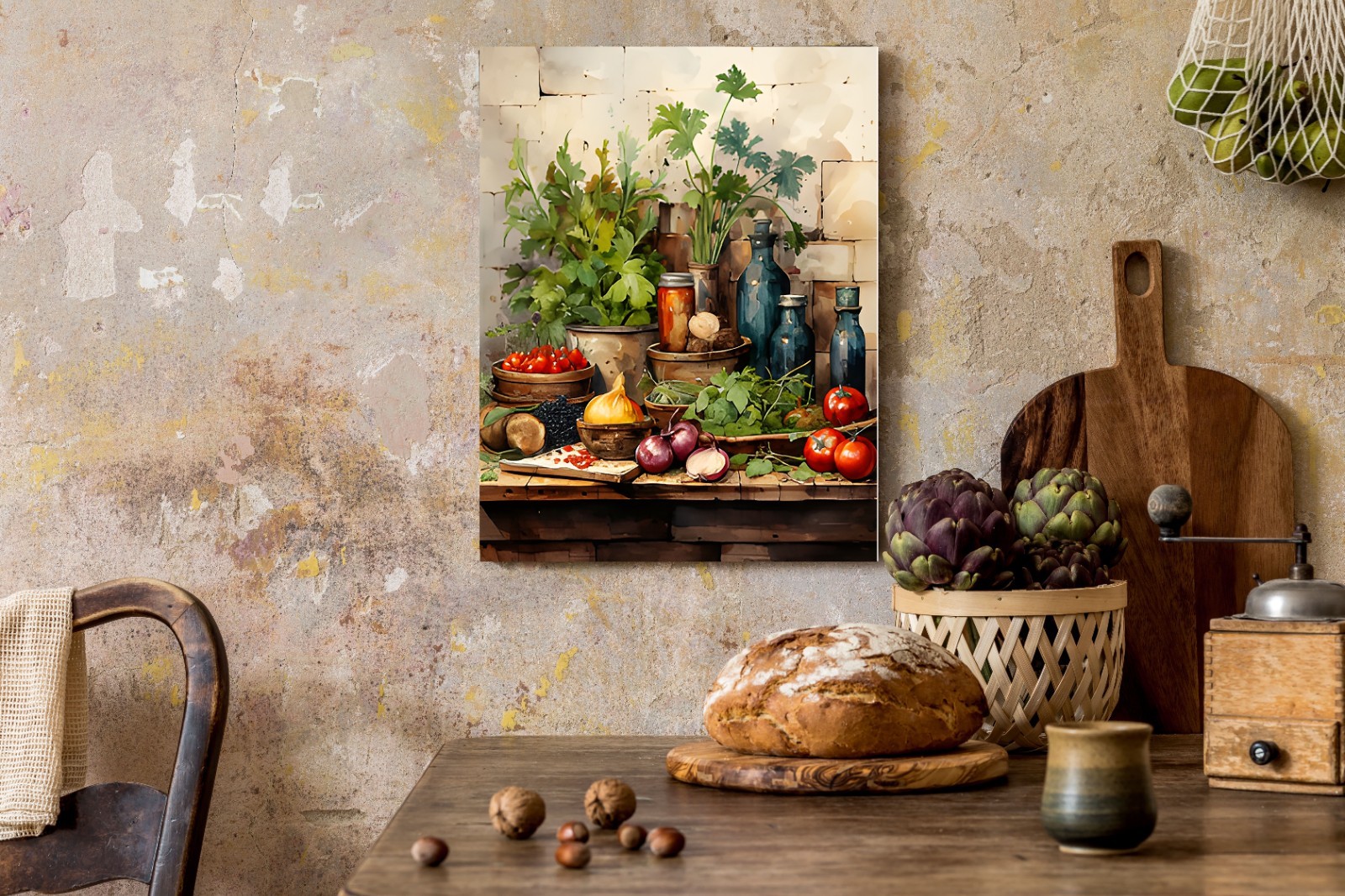 11×14 Fresh Kitchen Canvas Print Wall Art