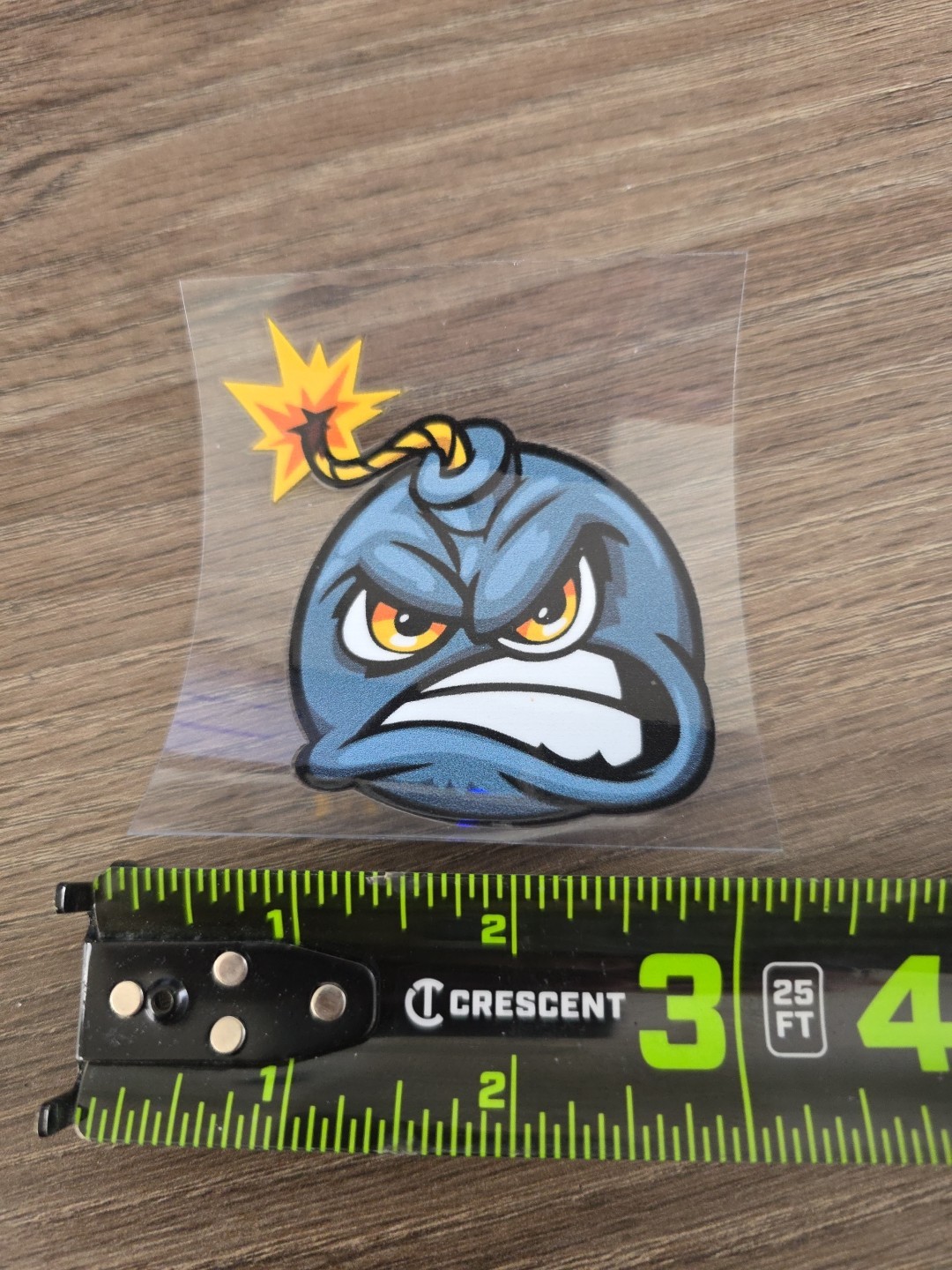 Pink Custom UV DTF Ignited Angry Bomb Decal