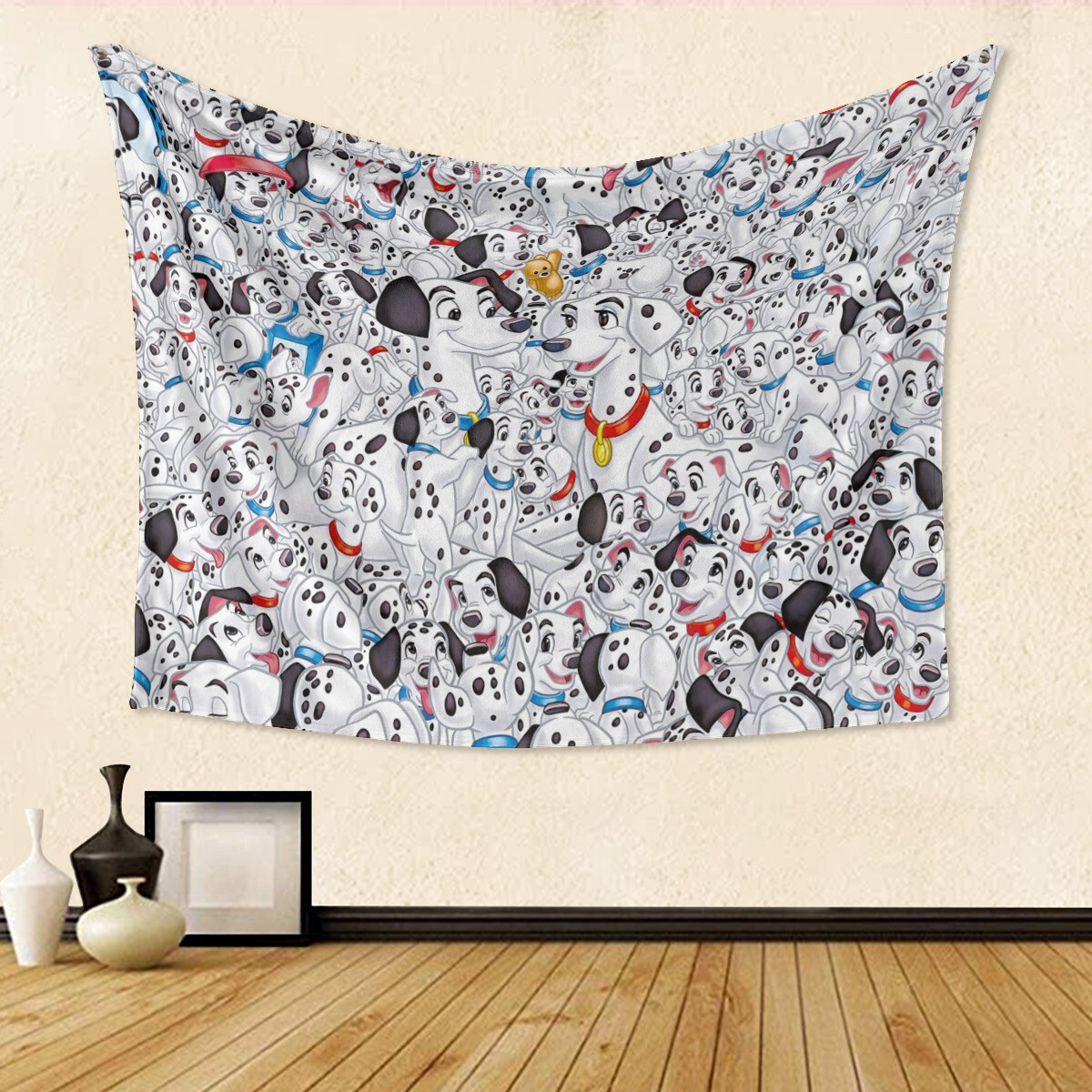 Disney 101 Dalmatians Single-Side Print Tapestry Room Decorate Soft And Smooth