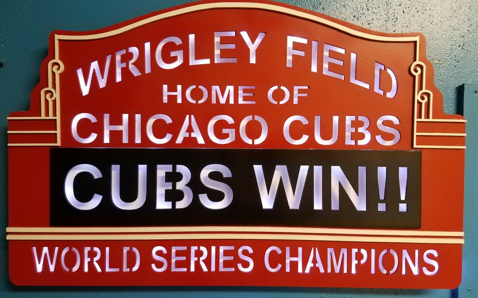Cubs Stadium sign, Chicago stadium sign, Wrigley Field LED baseball Stadium,