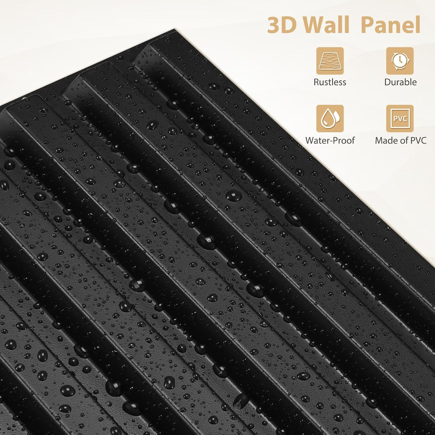 Heikki 30 Pack 3D Wall Panel for Interior Wall Décor, PVC Flower Textured Wall P