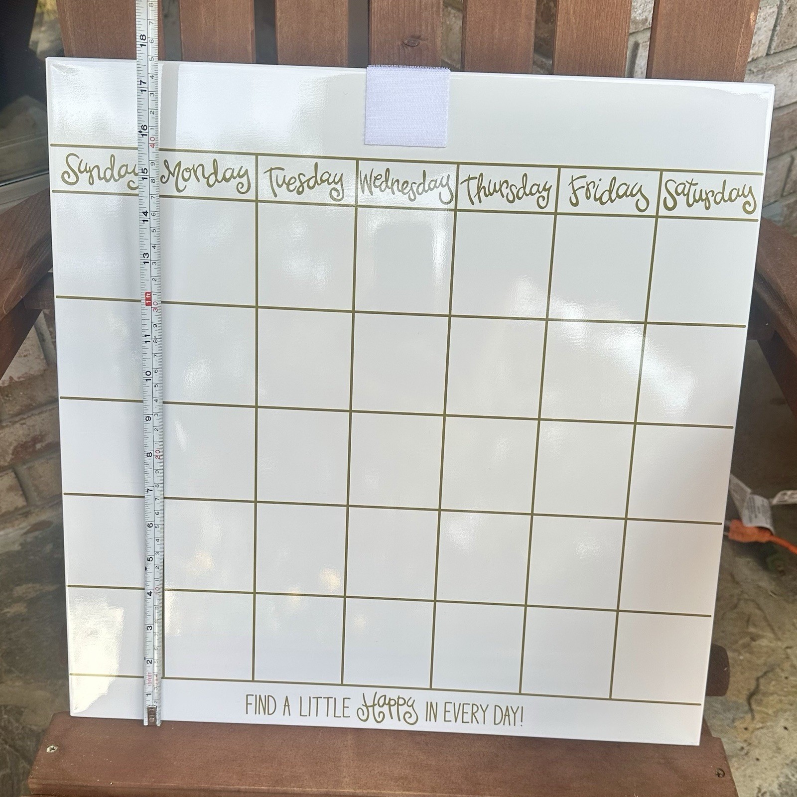 Happy Everything! Coton Colors – Magnetic Dry Erase 18in Wall Calendar – NEW NIB