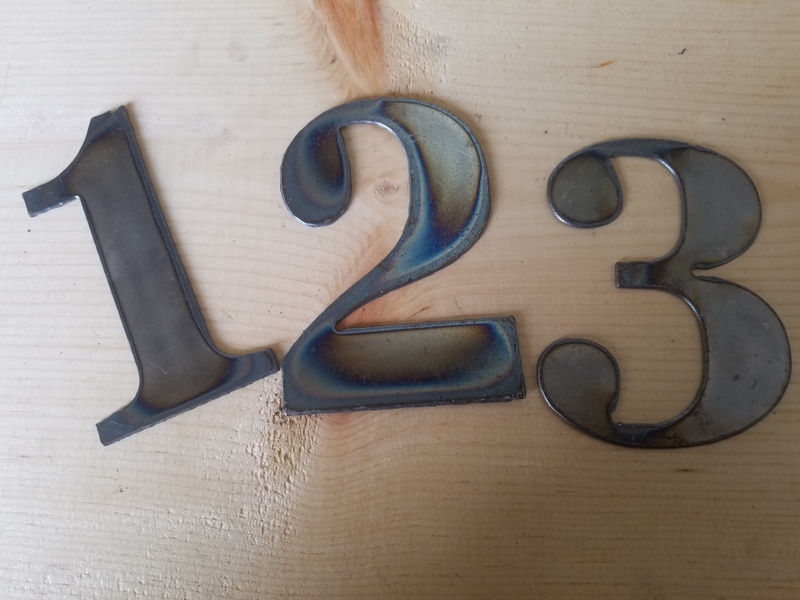 8″ Tall Metal Letters A-Z and Numbers 0-9 FREE SHIPPING