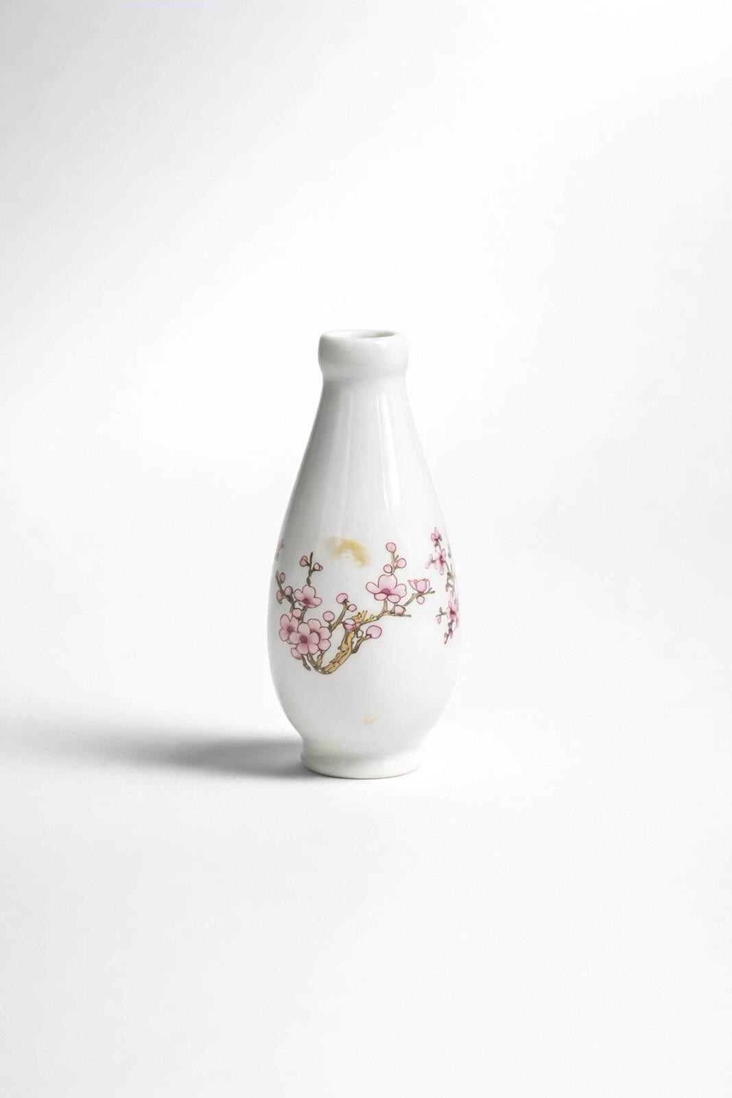 Small Jingdezhen Famille Rose Vase 4in Unmarked Porcelain Hand-Painted Decor