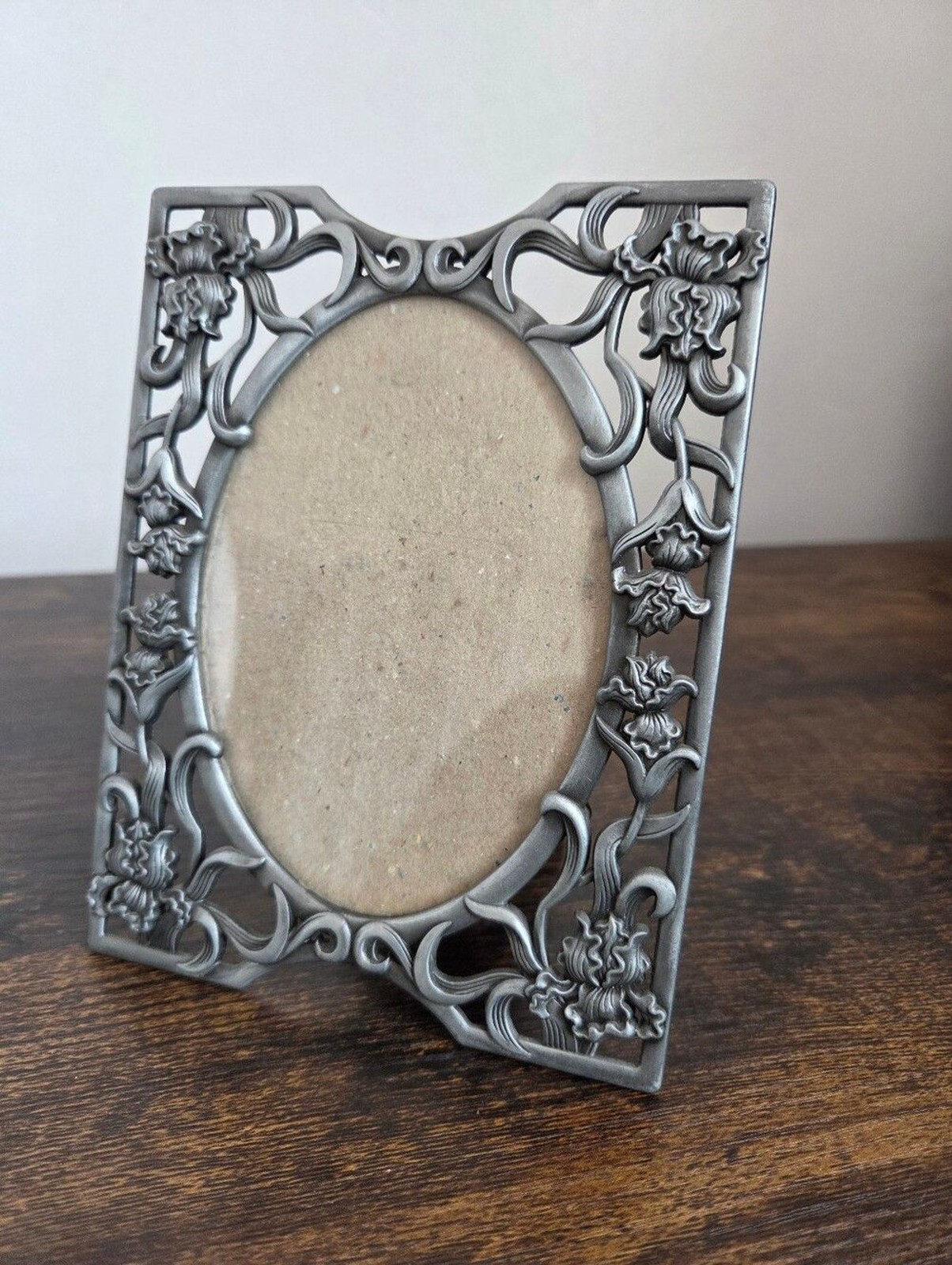 New Silver Metal Picture Frame 4×6 Ornate Old Fashioned Traditional Art Nouveau