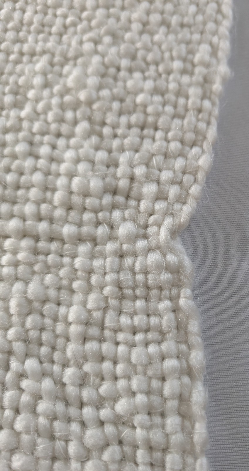 Pier 1 throw blanket textured chenille nubby fringe soft white 50×64” neutral