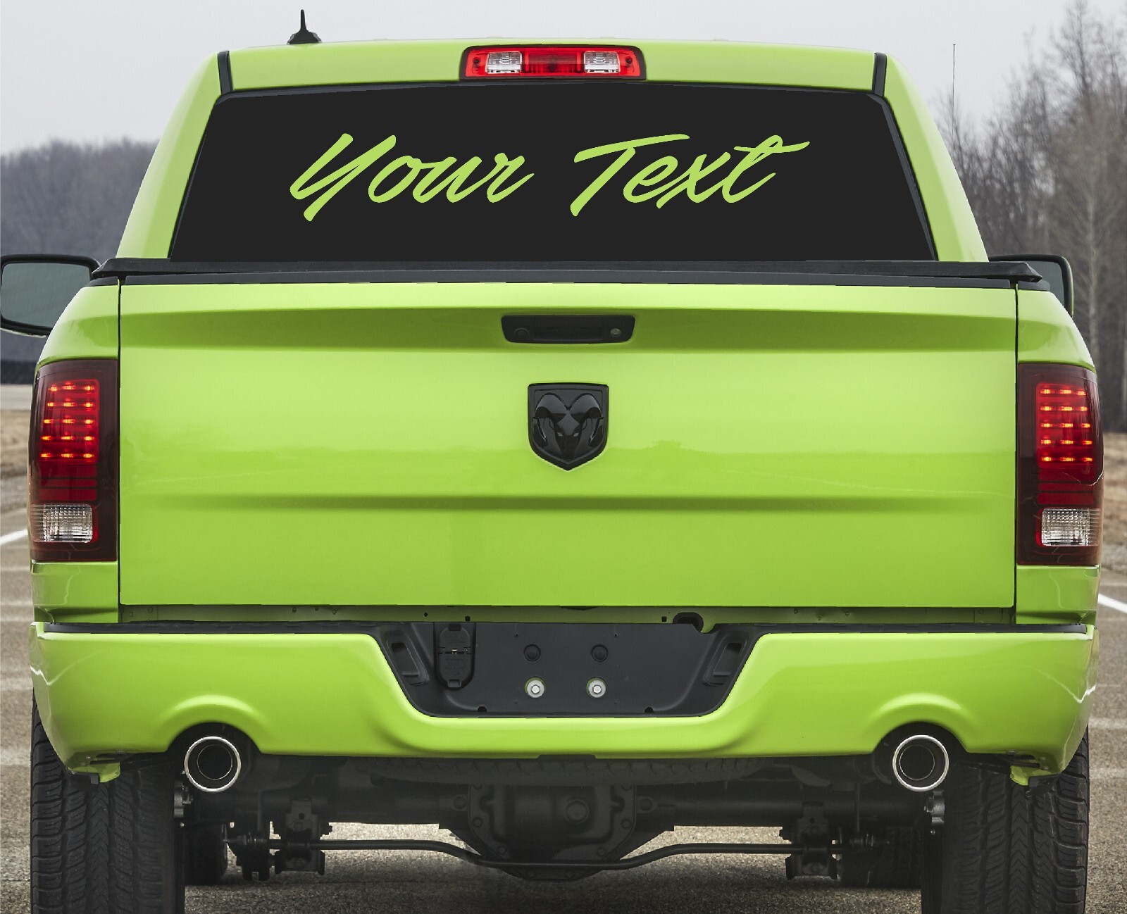 Custom Windshield Decal, Personalized Automotive Vinyl text graphic CTDC