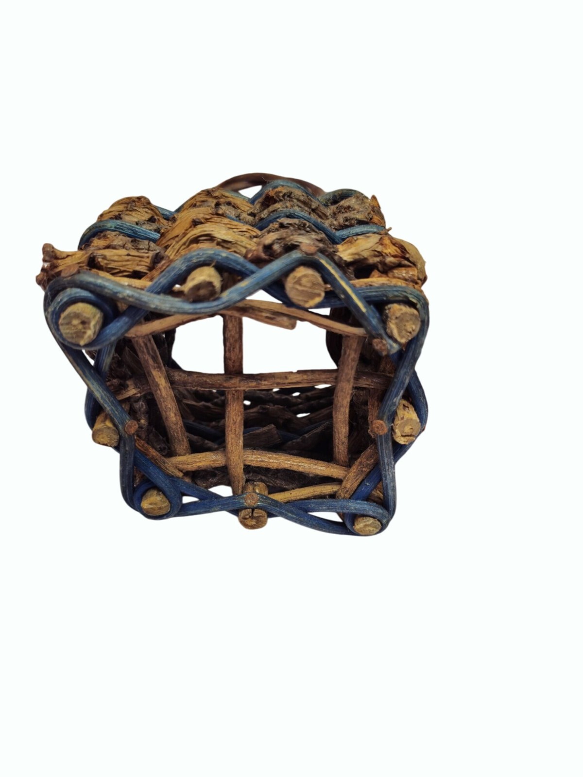 Vintage Basket Set Rustic Handwoven Wicker Twig Decorative Boho flower girl