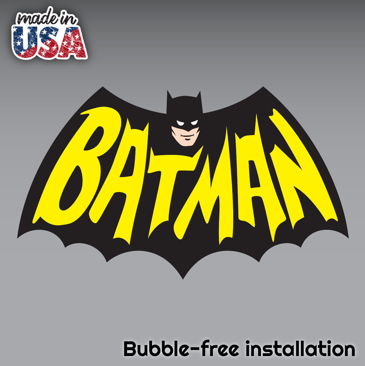 BATMAN LOGO Decal Sticker Comic Dark Knight Colored