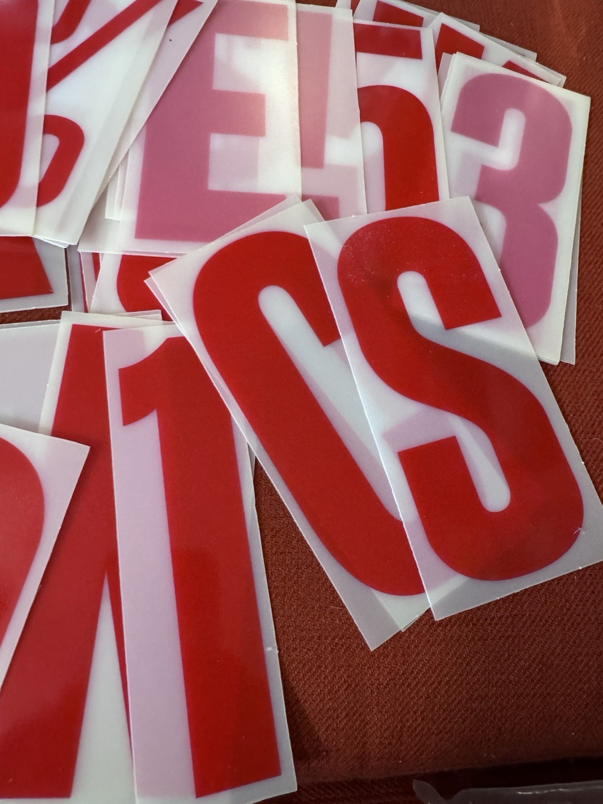 Vintage Marquee letters, Numbers, Punctuation, red and white