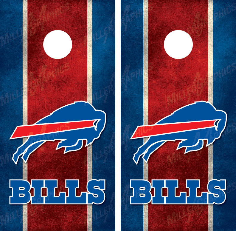 Buffalo Bills Cornhole Board Decal Wrap Wraps
