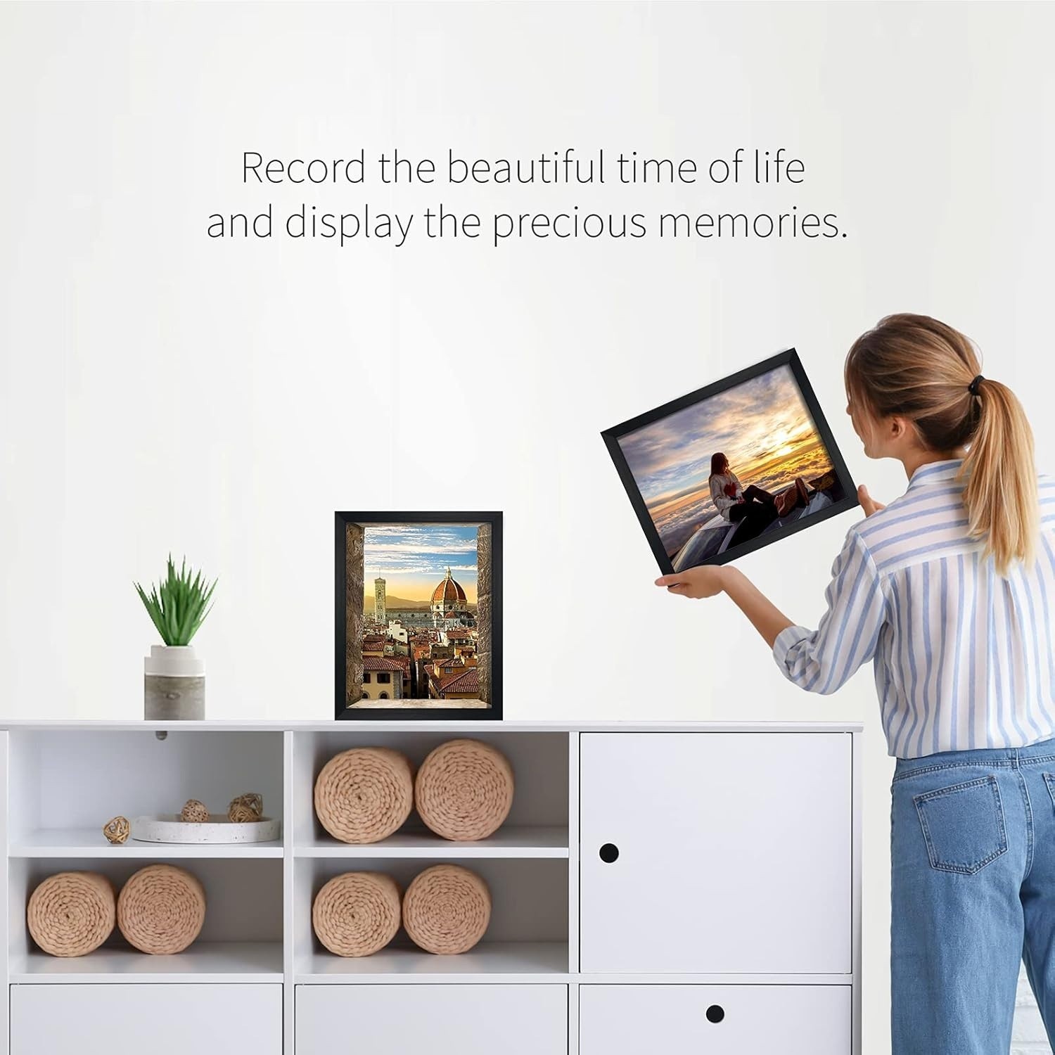 Black 8×10 Picture Frame Bulk, Multi 8 x 10 Photo Frames Set For Wall, 12 Pack
