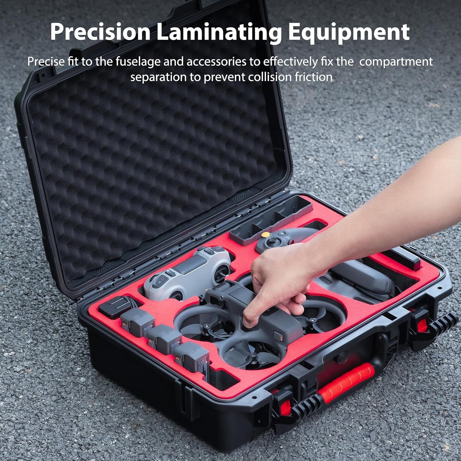 Avata 2 Case,Waterproof Carrying Hard Case for DJI Avata 2 Fly More Combo with D