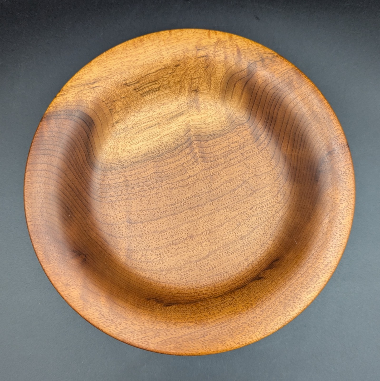 Vintage MCM Myrtlewood Pedestal Bowl / Tray 8″ Diameter Hand Crafted Oregon USA