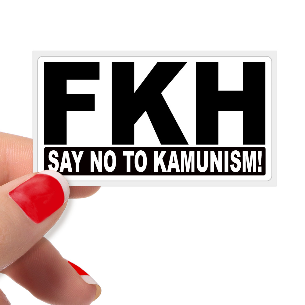 FKH “SAY NO TO KAMUNISIM” – Anti Kamula Harris Bulk Protest Statement Stickers