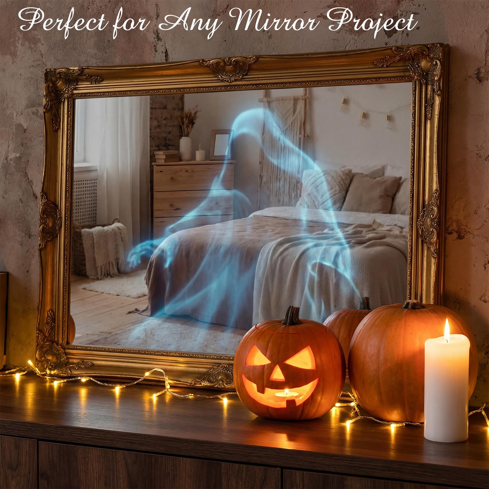 6 Packs Two Way Mirror 12″ x 16″ x 0.04″ Acrylic Infinity See Through Mirror …