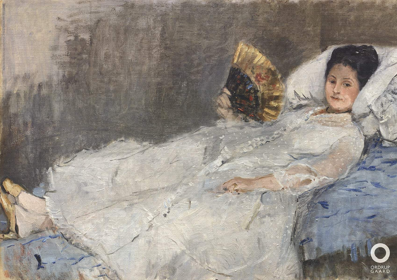 BERTHE MORISOT Portrait of Marie Hubbard 23.5″ x 33″ Offset Lithograph Impressio