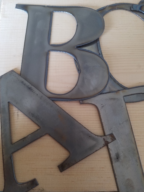 8″ Tall Metal Letters A-Z and Numbers 0-9 FREE SHIPPING