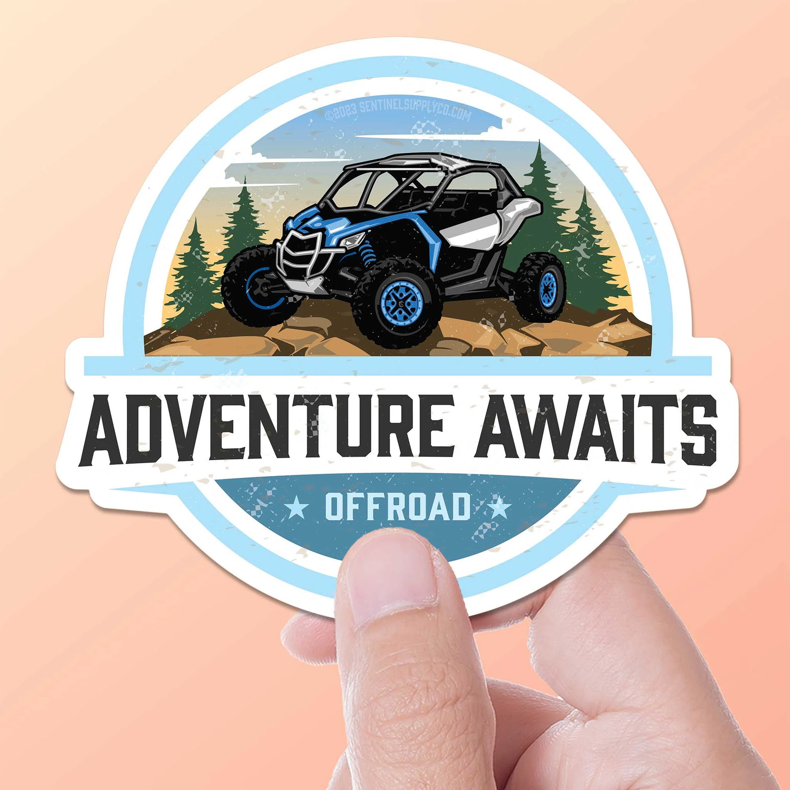 Adventure Awaits Sticker- Fun Decal for Water Bottle & Laptop