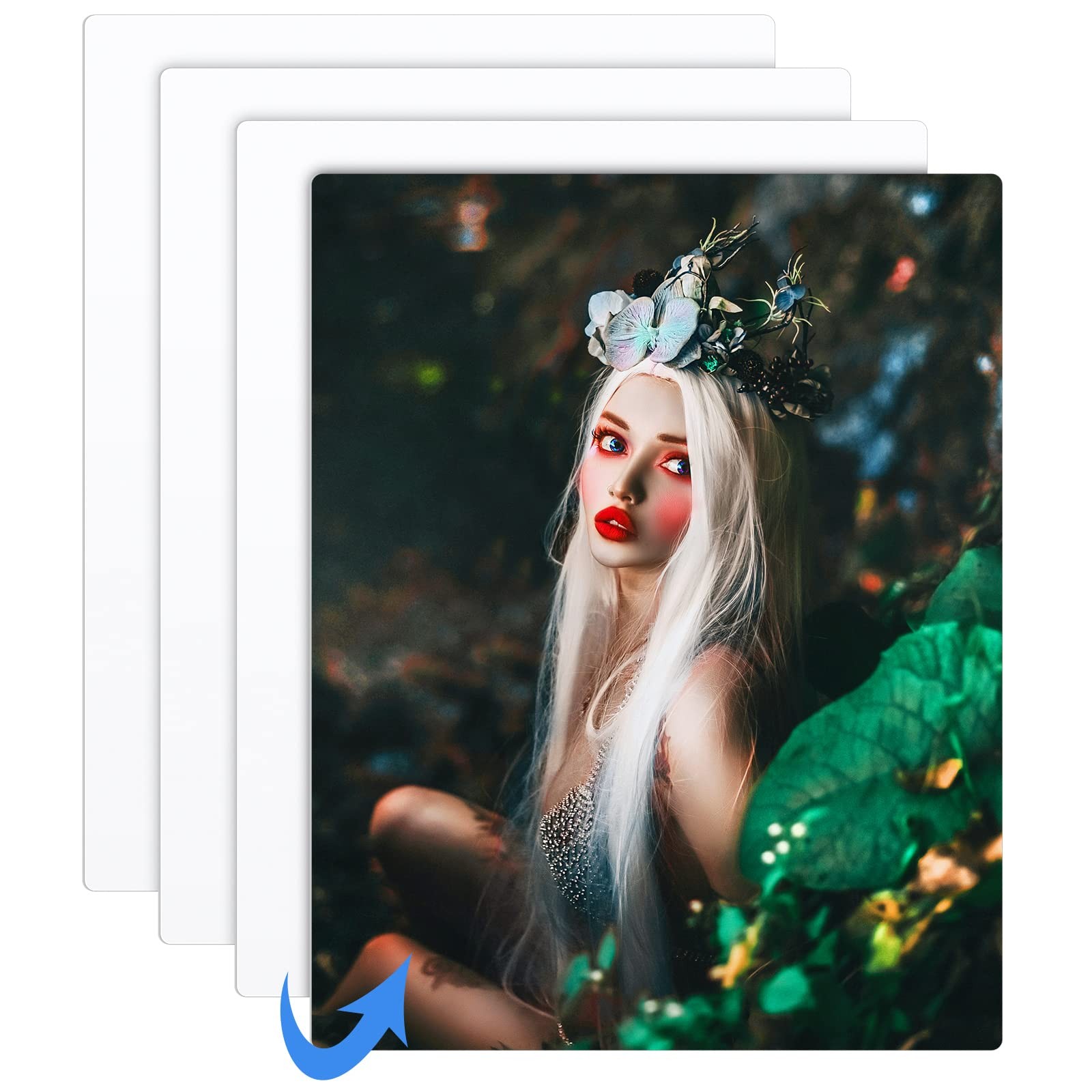 Sublimation Metal Photo Blanks 11 x 14 Inch 0.45mm Thick 11 x 14 Inch, White