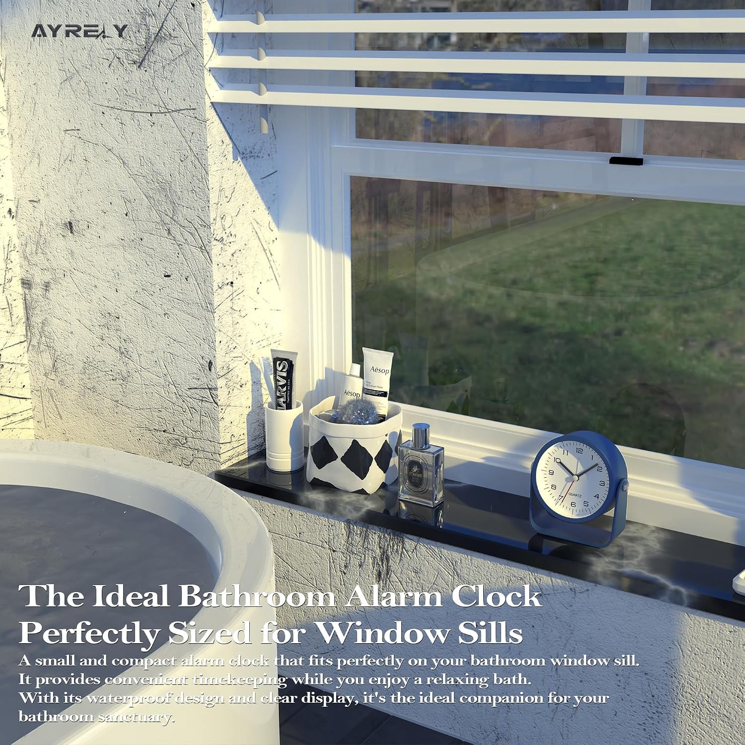 ® 3.5 Inch Small Analog Alarm Clocks,Battery Operated Desk Clock,Cute Table