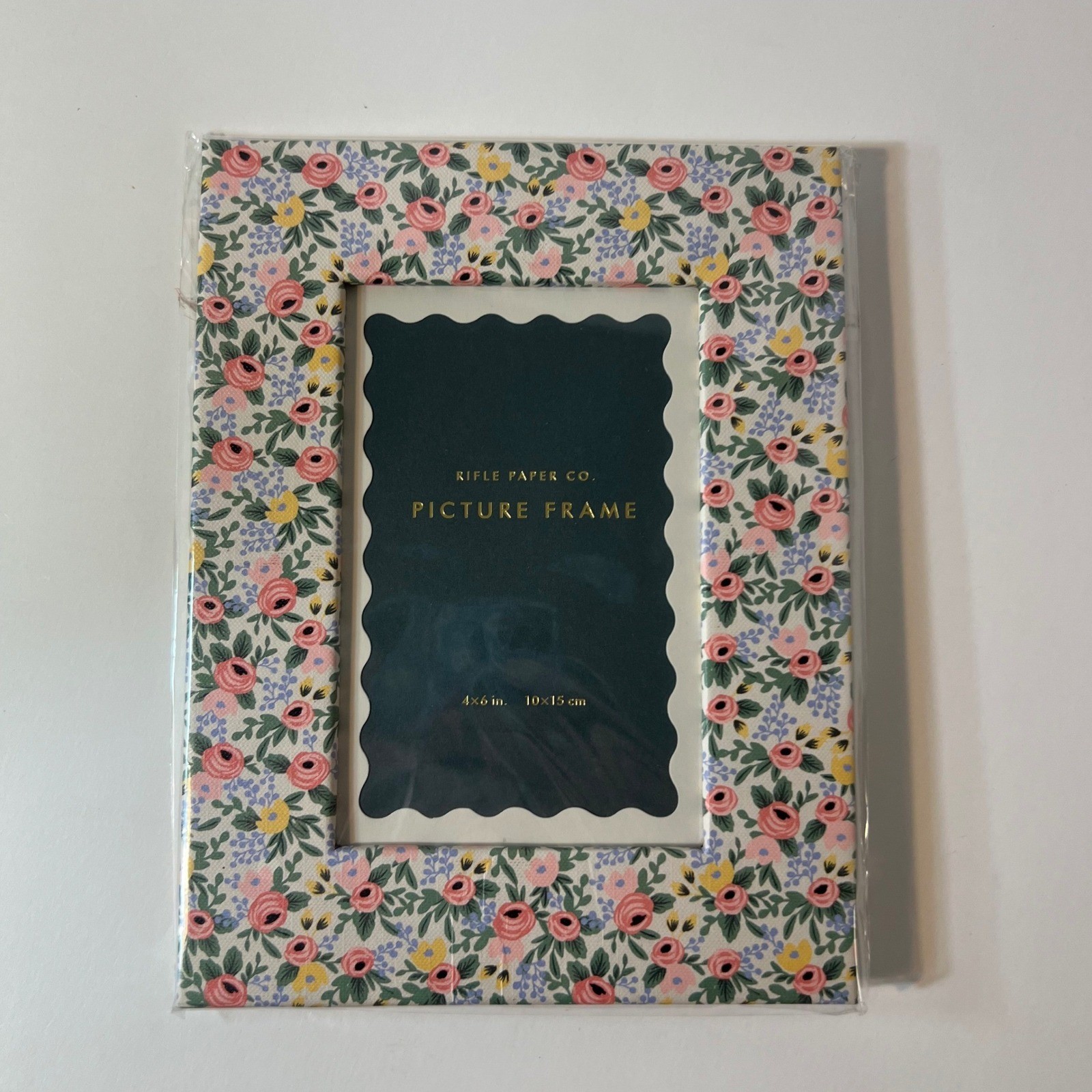 Rifle Paper Cotton Polyester Floral Picture Frame 4 x 6″ New