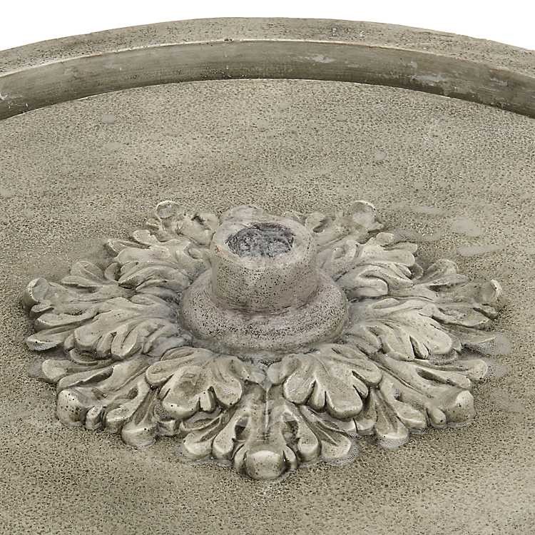 Gray Resin Elevated Fountain