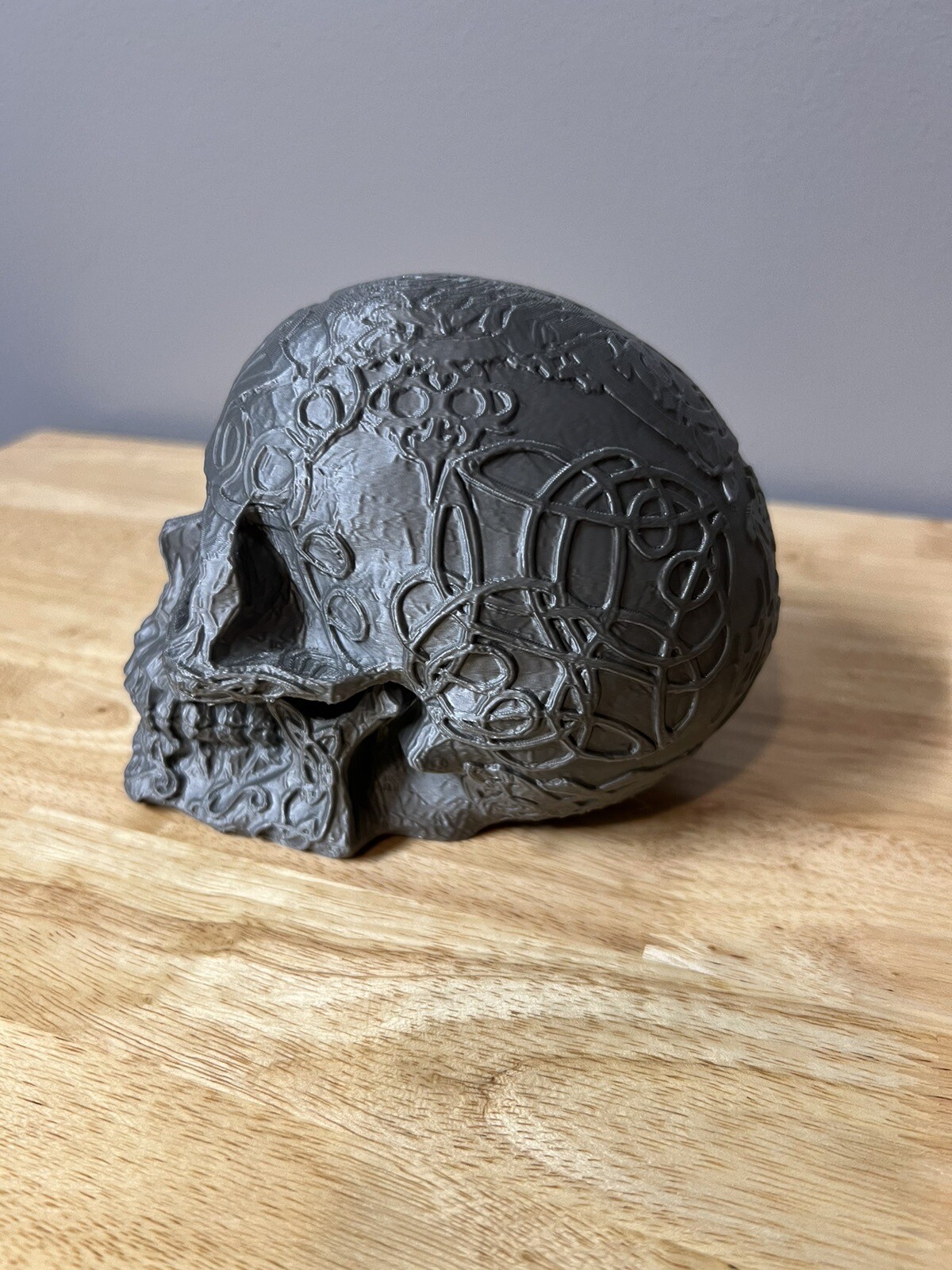 Celtic Skull | Unique Desk Decor | Office Decor | Sculpture