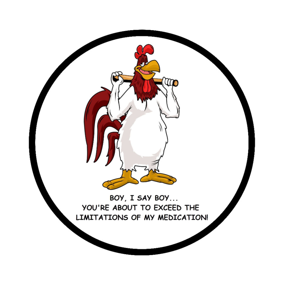 Cartoons – Foghorn Leghorn – 4″ Vinyl Decal Handmade Vehicle Laptop Cooler 262