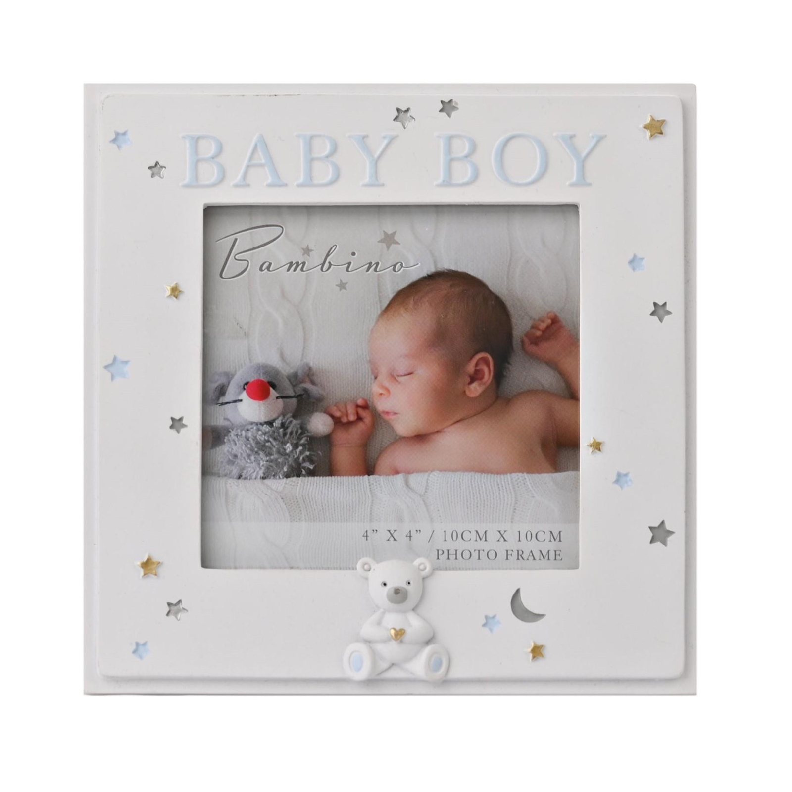 Baby 4” x 4” Photo Frame Bambino Cream Unisex – baby Boy