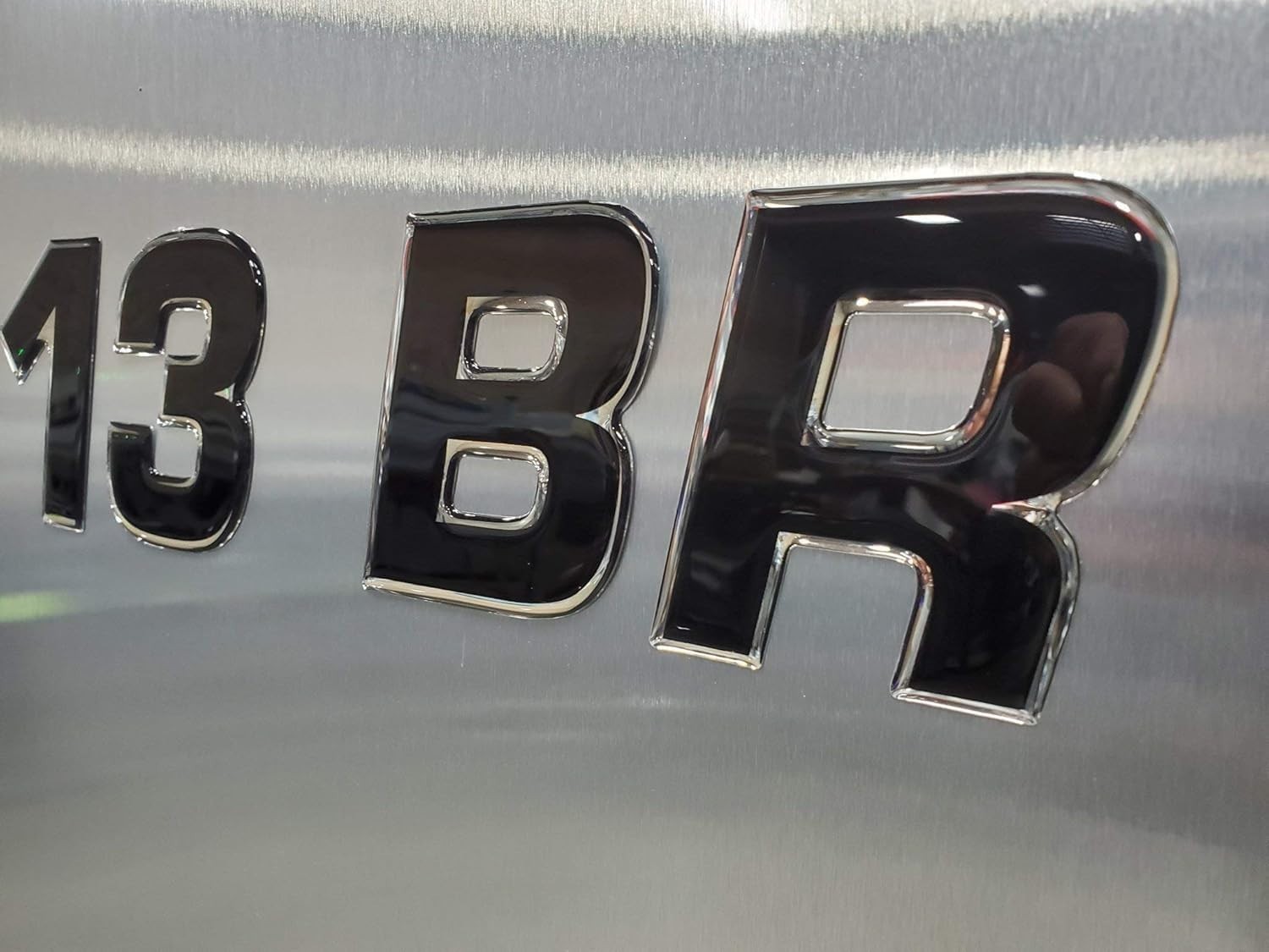 RAISED 3D BOAT REGISTRATION NUMBERS 3” DOMED MARINE DECALS NOT VINYL