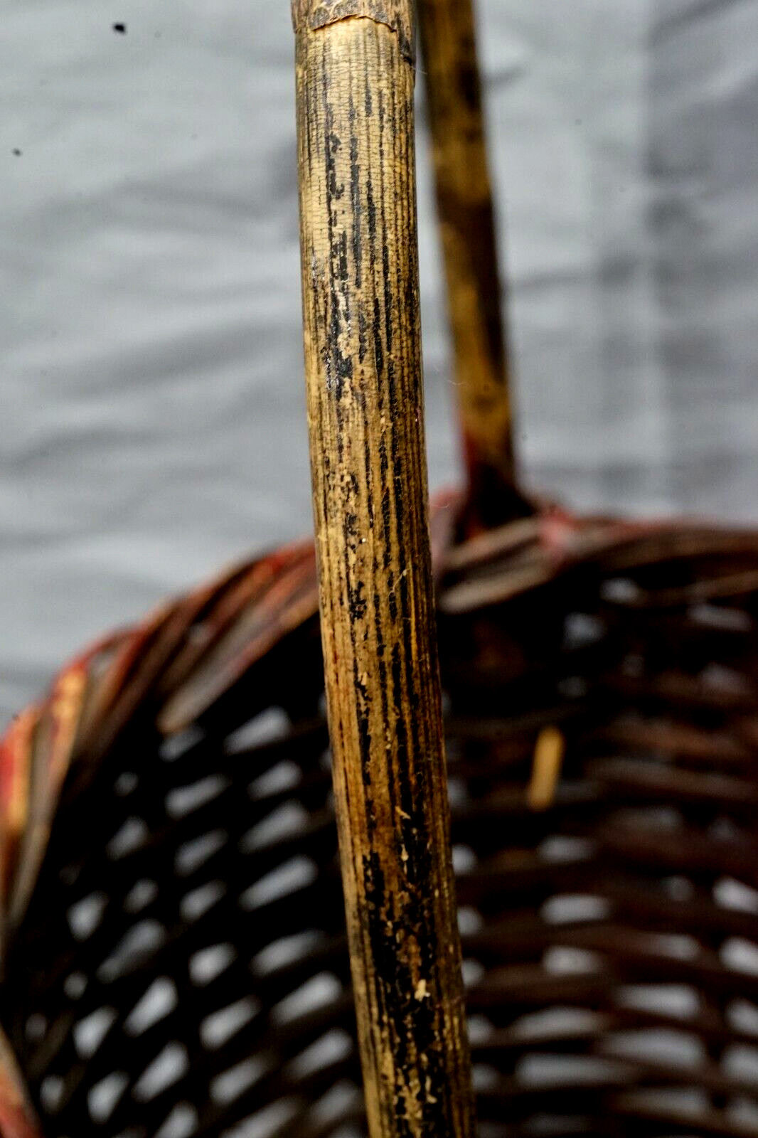 Twig Buttocks Gathering Basket Rustic 9 in. Diameter 14 in. Tall