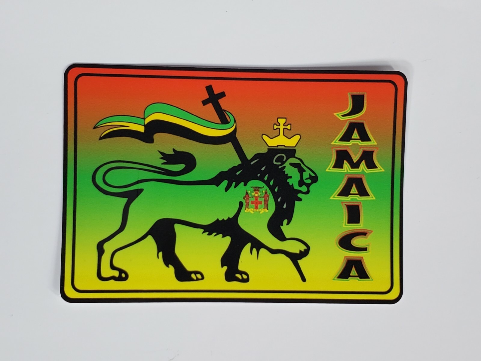Jamaica Weatherproof Glossy Decal. 4.75×3 inches