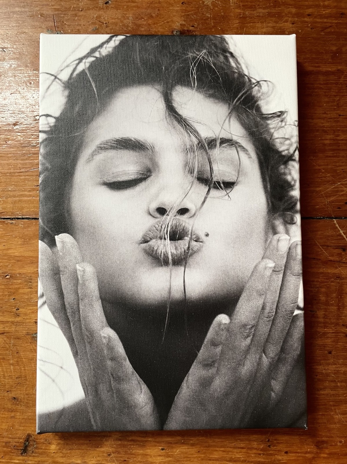 Custom Cindy Crawford Canvas Wood Frame Wall Print – 8x12in