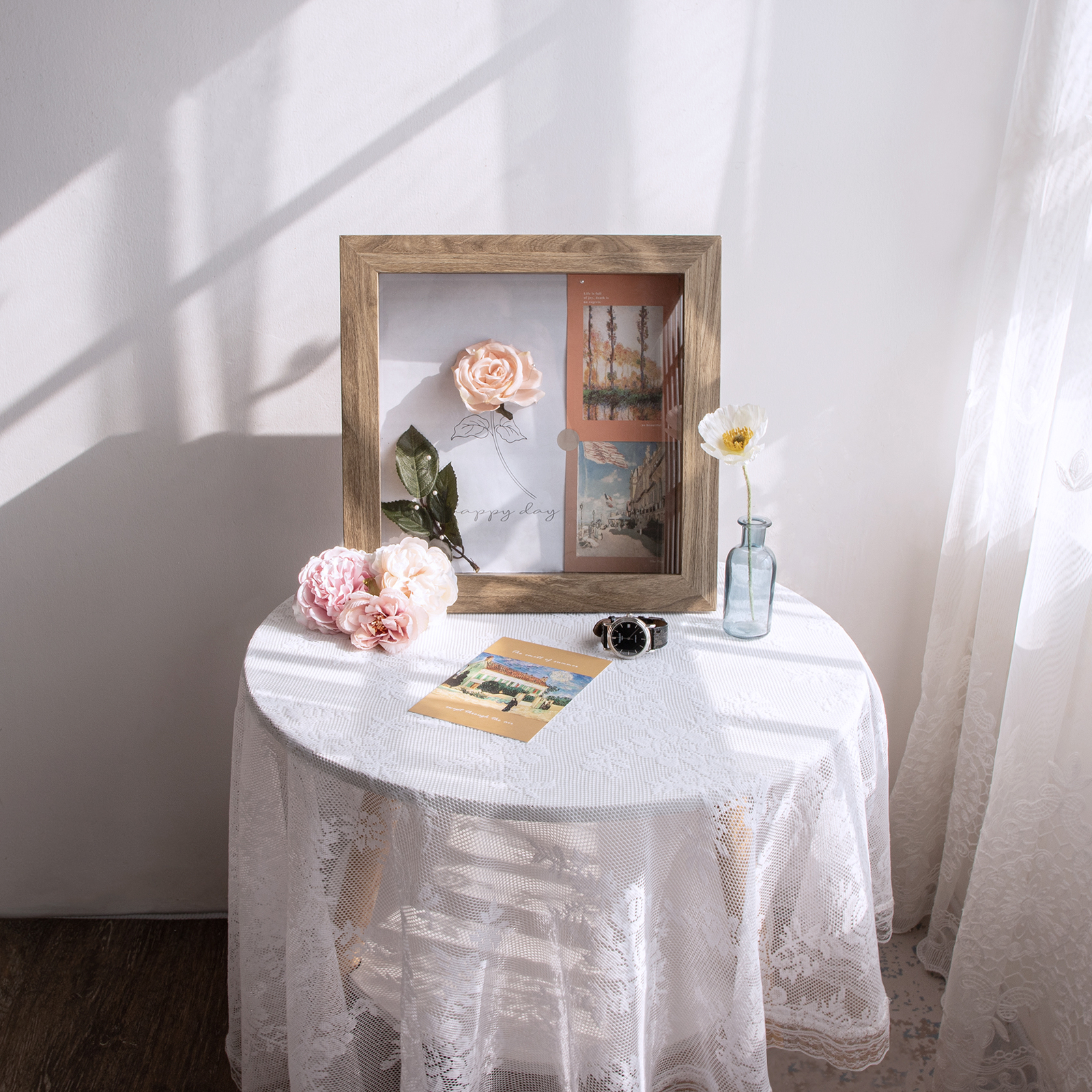 8×8 8×10.5 11×11 11×14 Shadow Box Frame Display Case 2″ Depth Collages Mementos