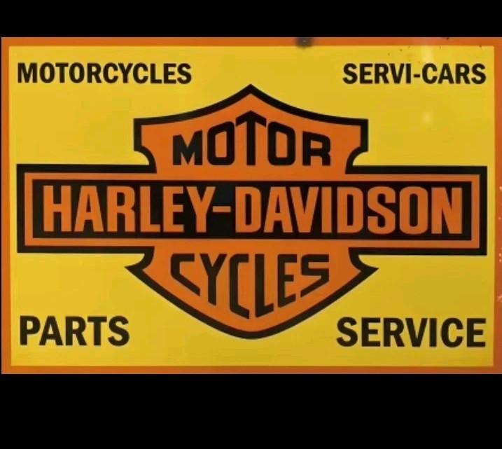 Harley-Davidson Motorcycles Sales And Service Replica Shop Metal Sign 8″x12″