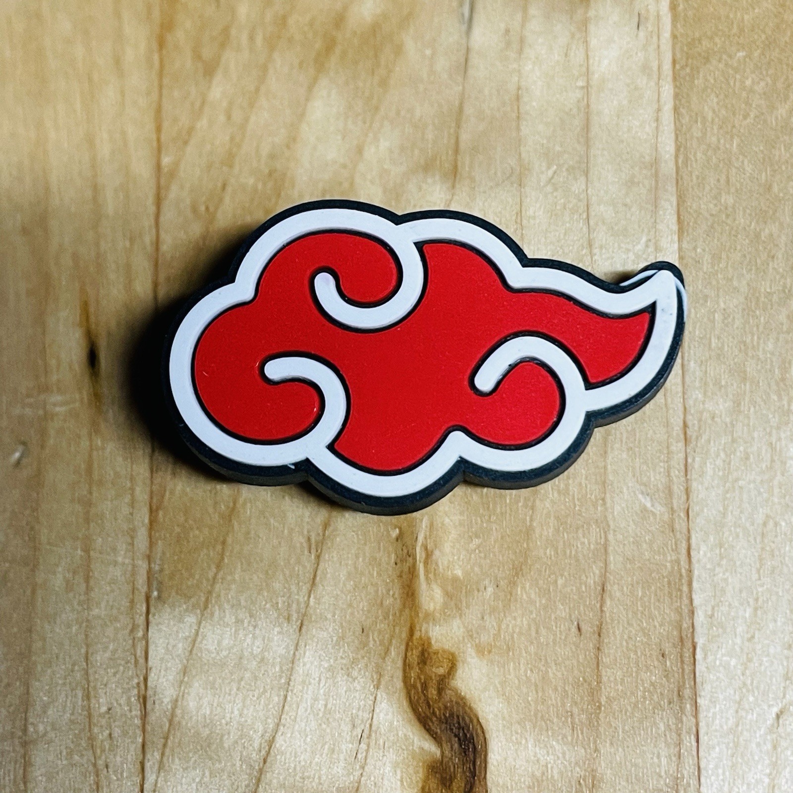Naruto Shippuden Red Akatsuki Cloud Shoe Charm Anime Accessory