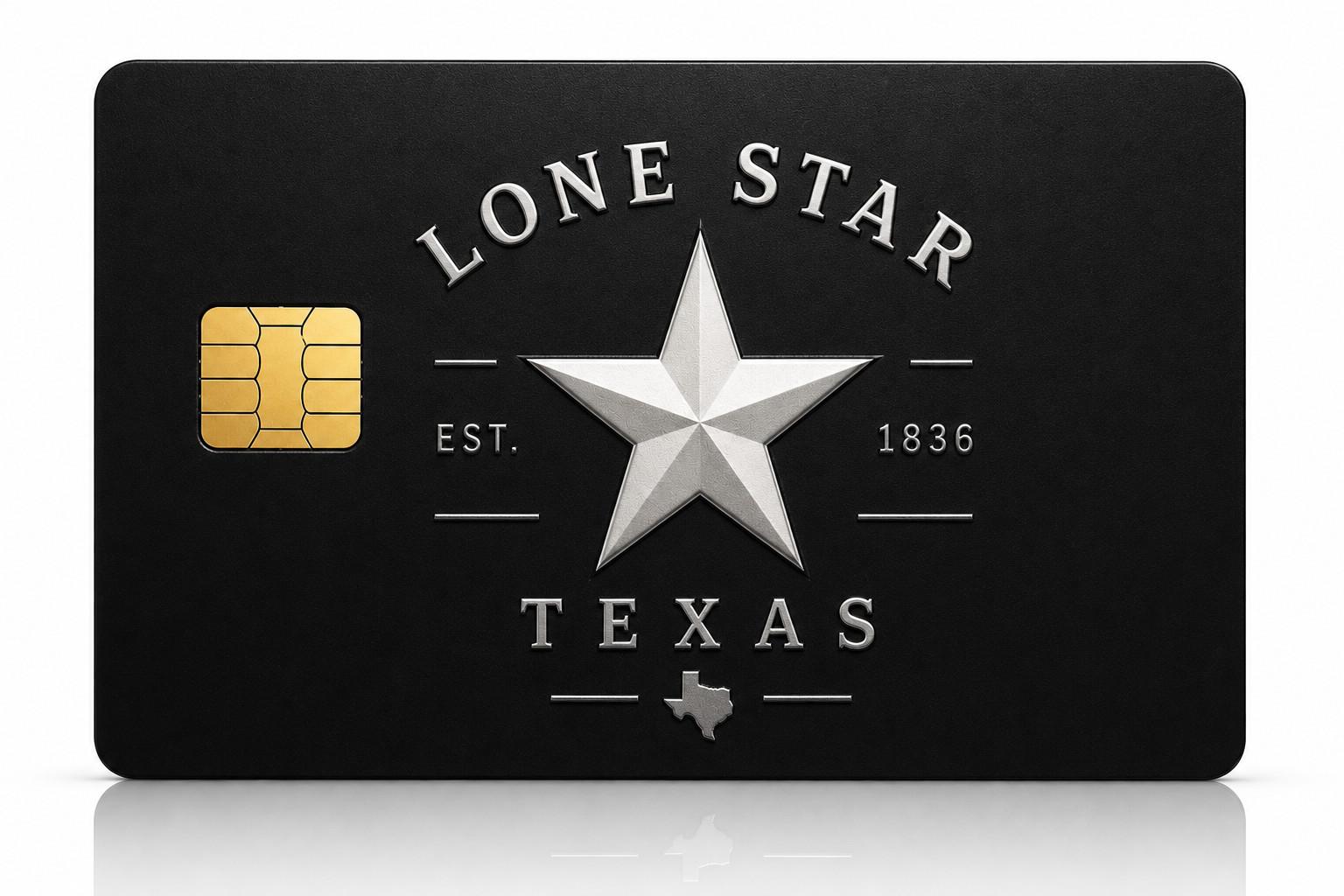 Lone Star Texas Credit Card Skin Minimalist Debit Card Sticker