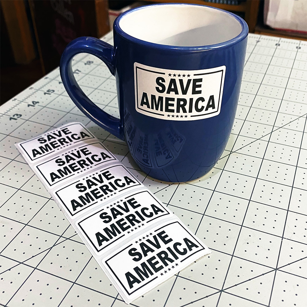 SAVE AMERICA Stickers Trump Conservative Patriot 25+ Bulk Slogan Sticker Pack