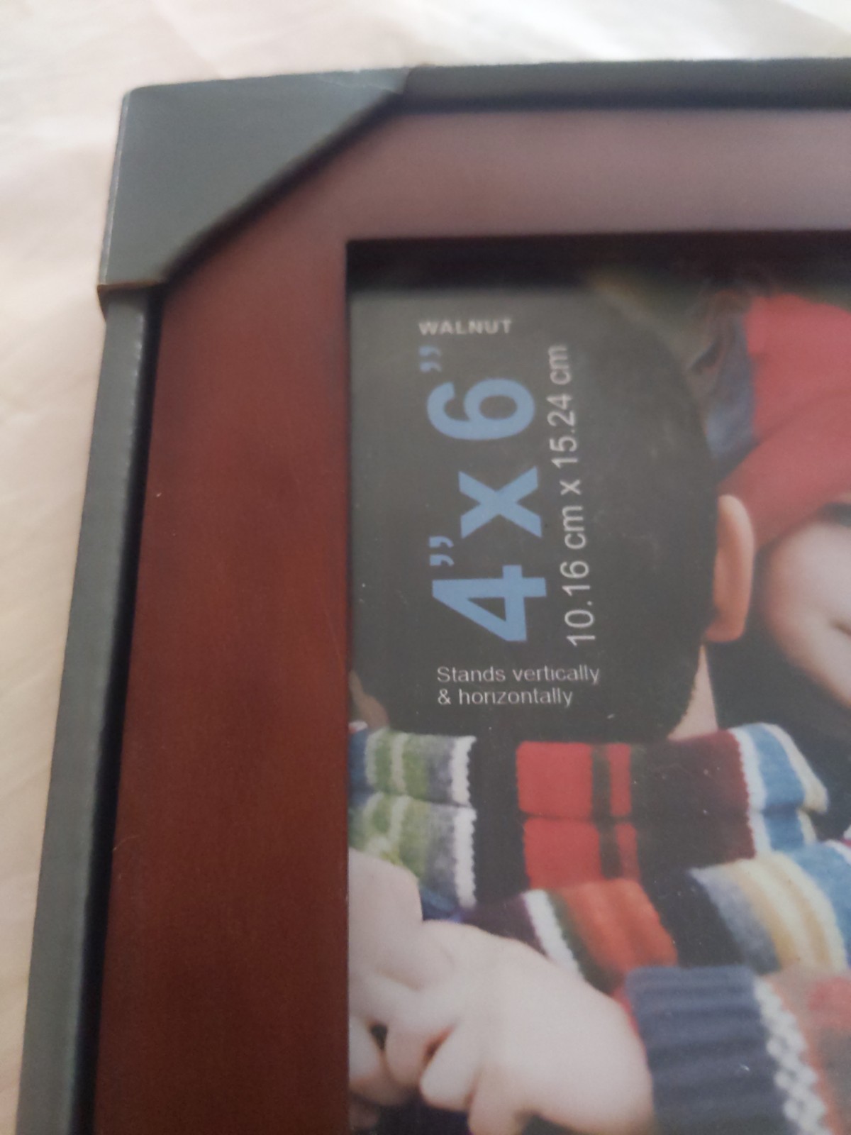 4×6 Picture Frame Set Of 2 Walnut Wood Photo New NOS Home Profiles See Pictures