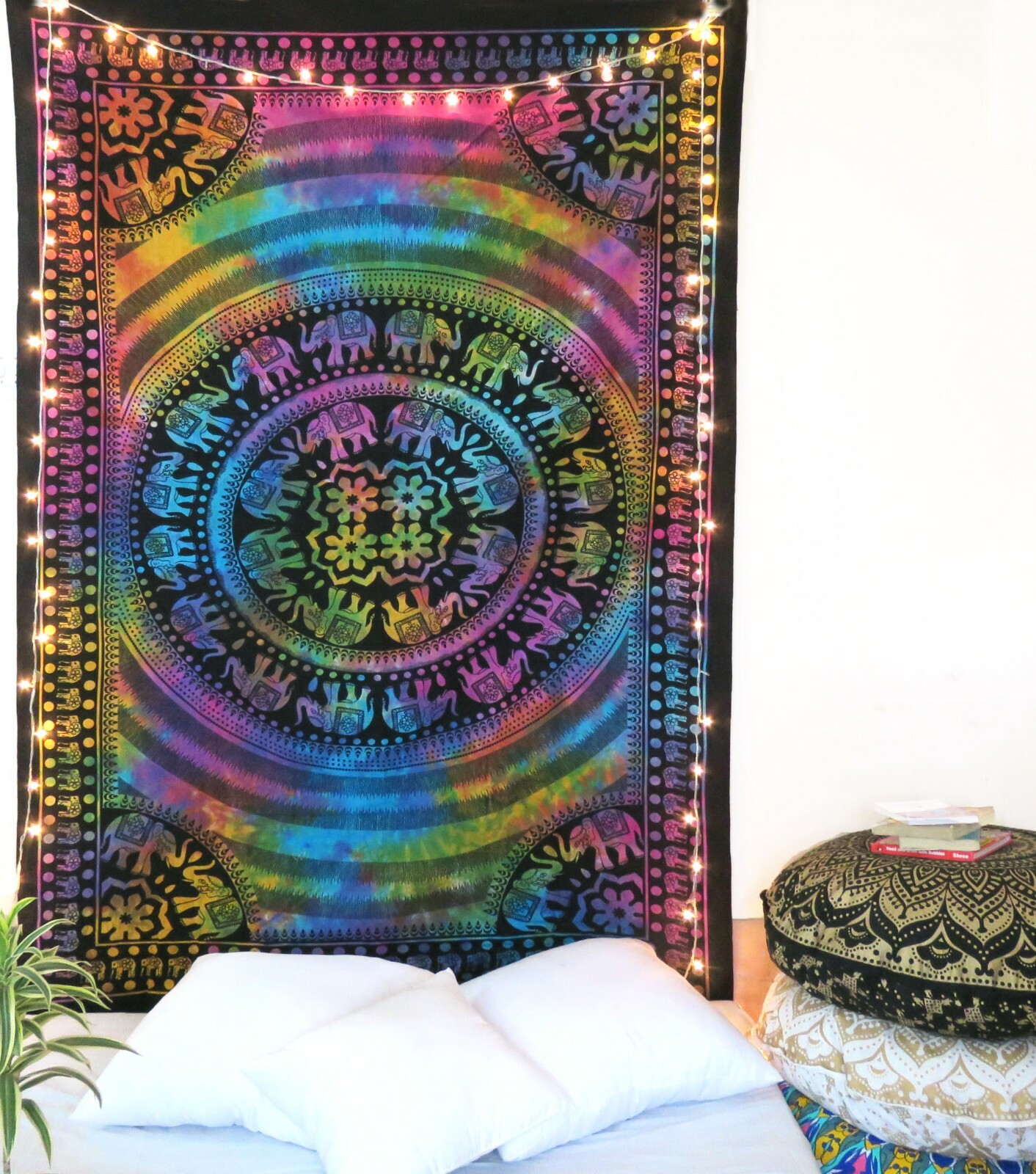 Indian Wall Hanging Twin Tapestries Bed Sheet Bohemian Boho Twin Size Home Decor