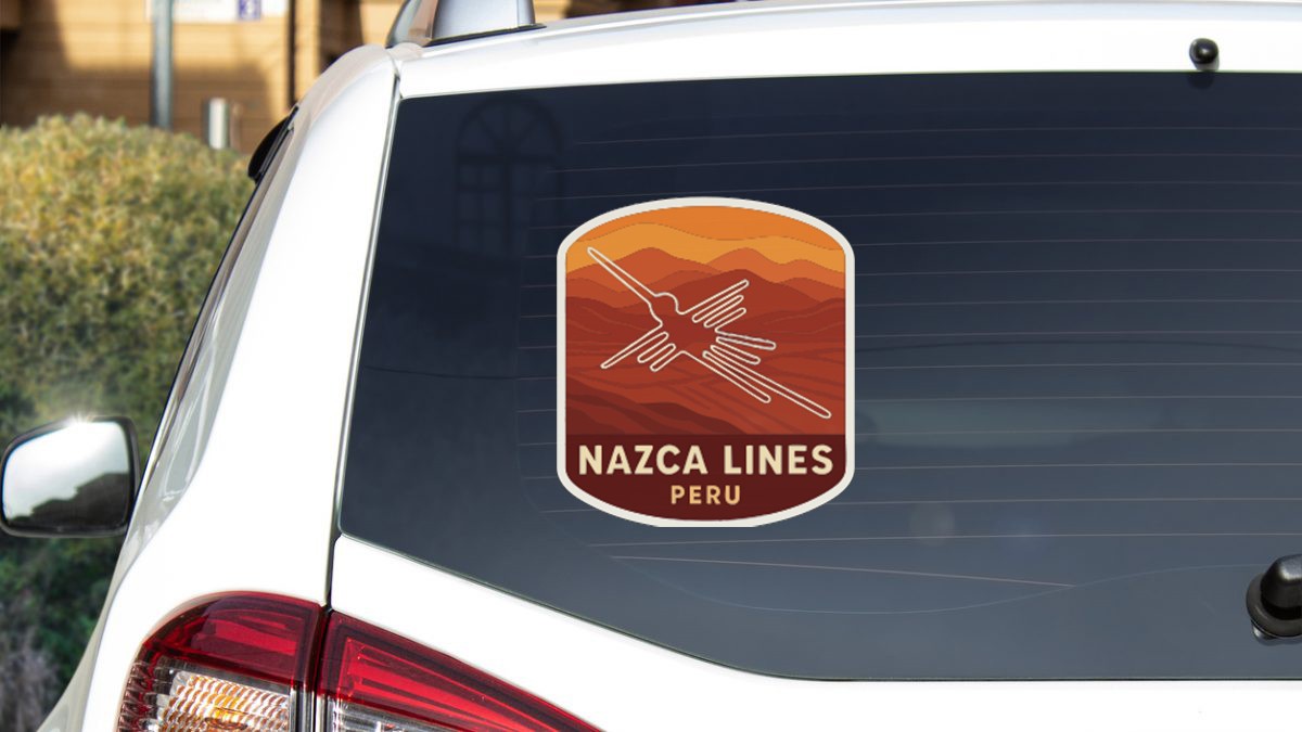 Nazca Lines Peru Sticker Decal Vinyl Die-Cut Symbolic Landmark Design