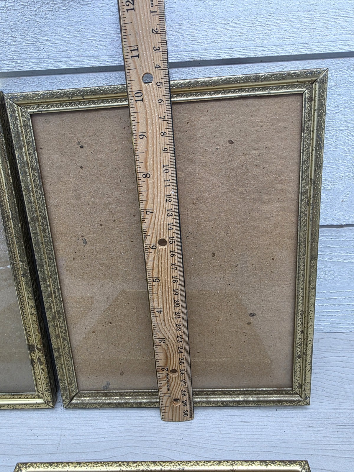 Vintage Picture Frame Lot Of 4 Brass Gold Tone MCM Mixed Varies Ornate PF006