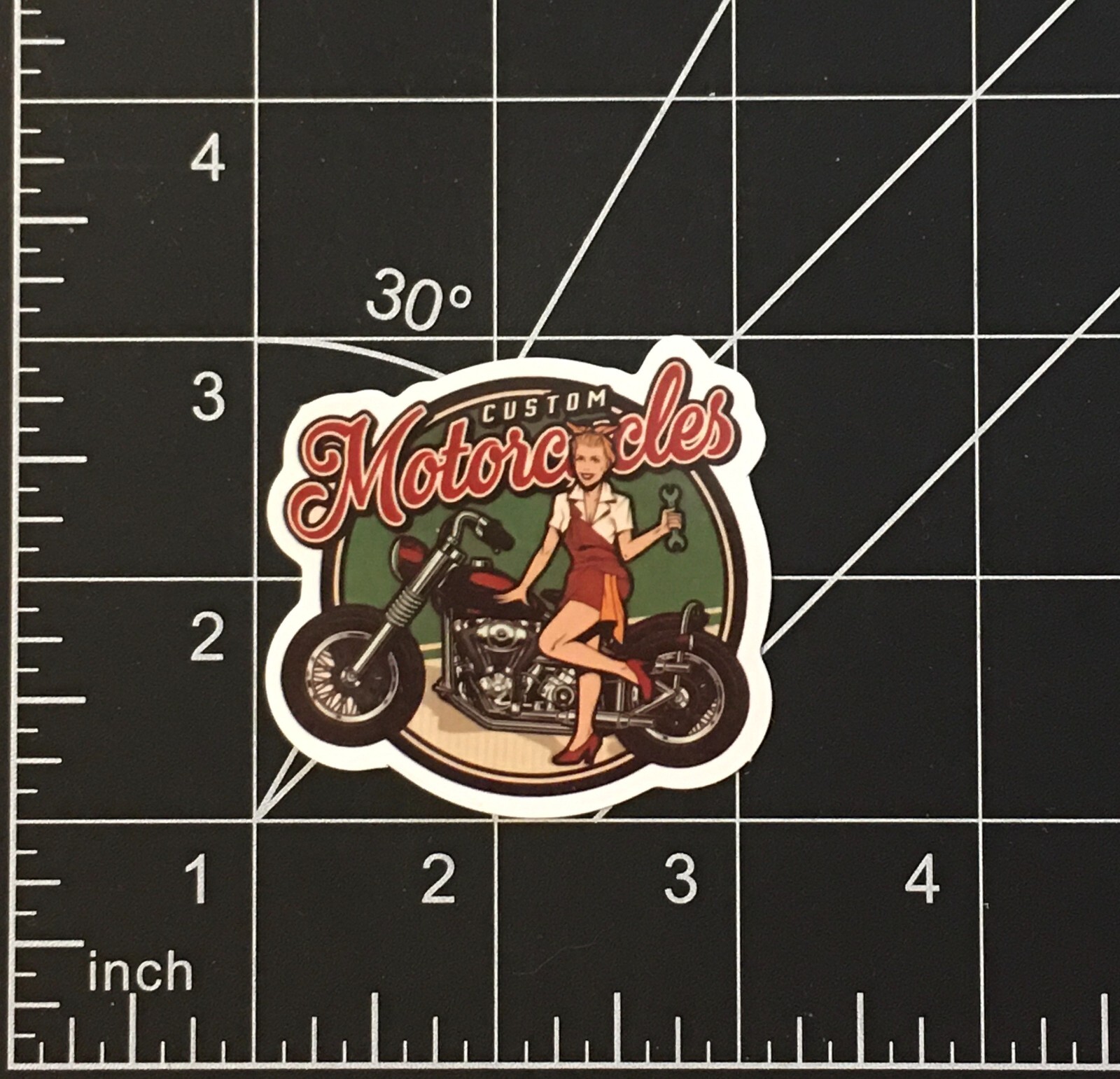 Custom Motorcycles – Vinyl Sticker Hot Girl Durable Waterproof Sunproof