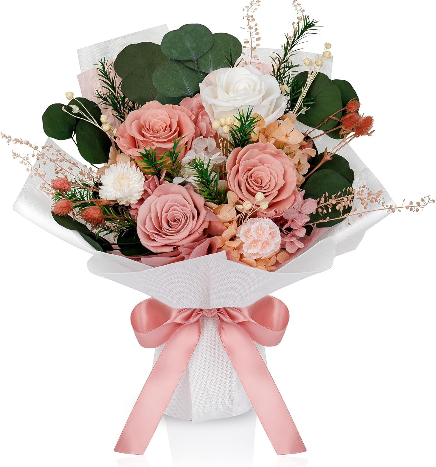Preserved Flowers Bouquet Floral Gift for Women Mom Wife Grandma Mother’s Day
