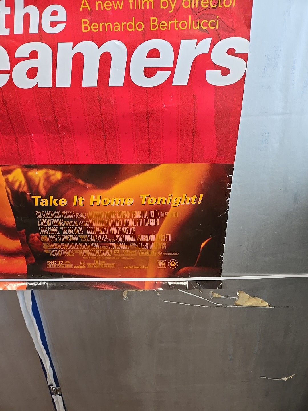 DREAMERS Original DVD Release Poster 26 In x 40 In USED Good Condition