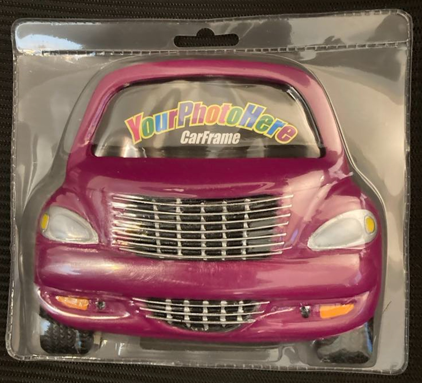 VINTAGE PT Cruiser Photo Frame w Stand Decorative Fun! Ceramic Resin Super Cute!
