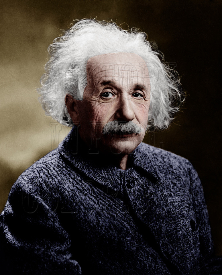 Albert Einstein – 1947 color photo – 3b46036