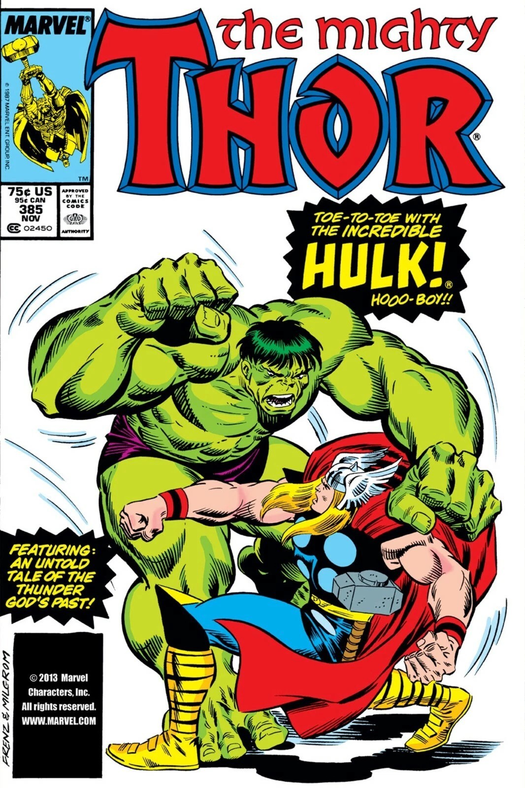 Thor vs Hulk Comic Book Cover Poster print 11″x17″ home decor