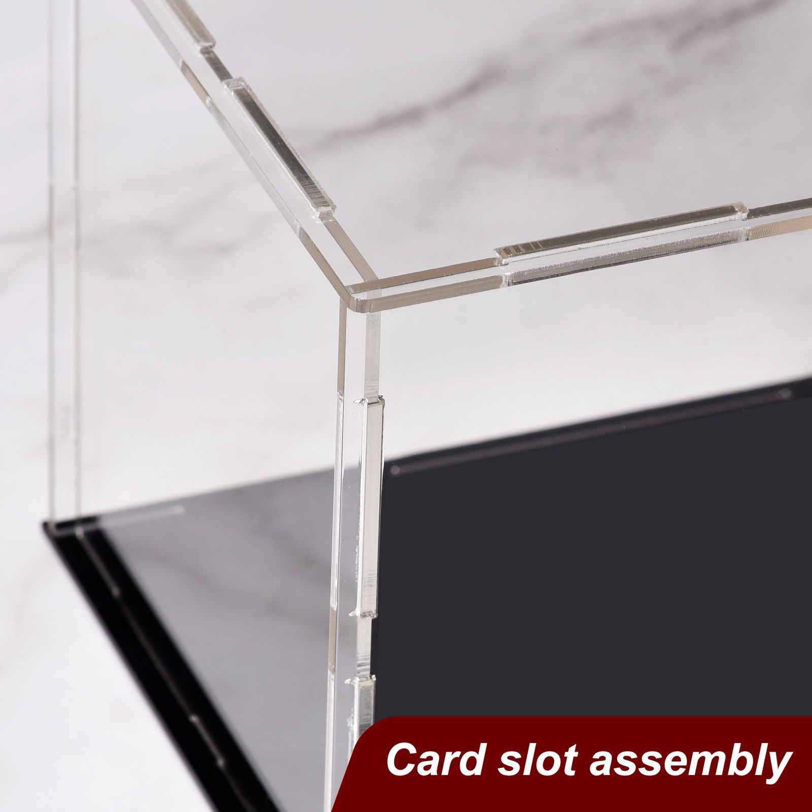 Acrylic Clear Display Case Box Dustproof Protection Showcase Show Box 30x10x10cm